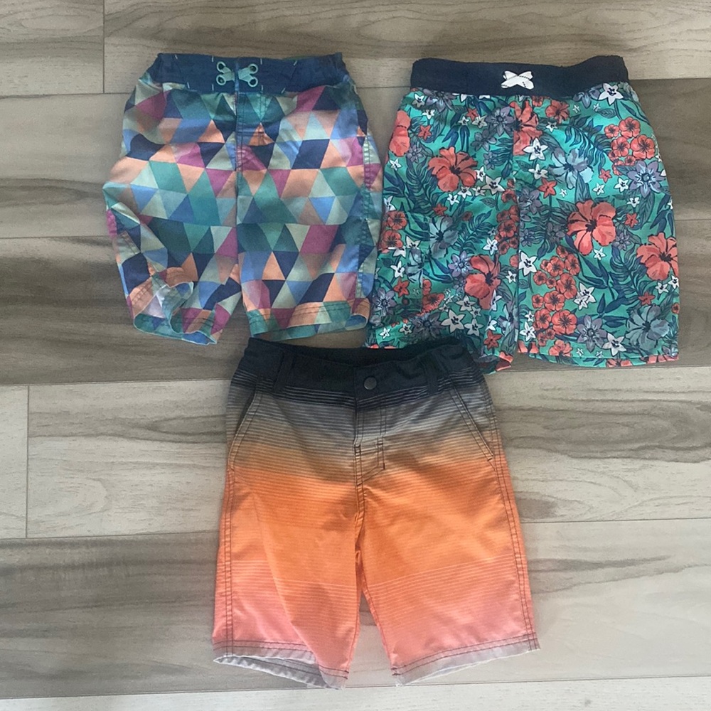 Boys board shorts, swim trunks
